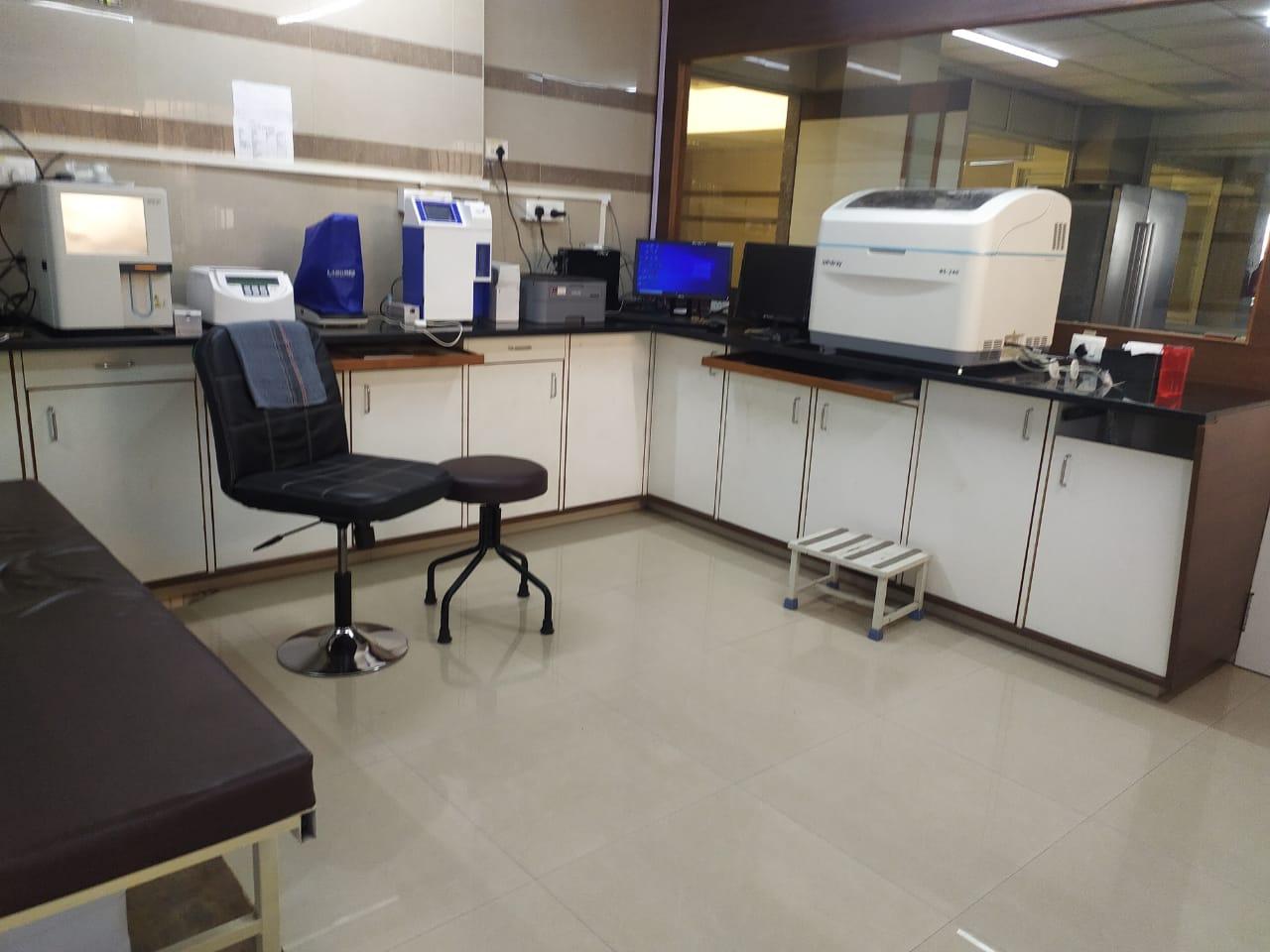 Laboratory area at Umrakh Hospital